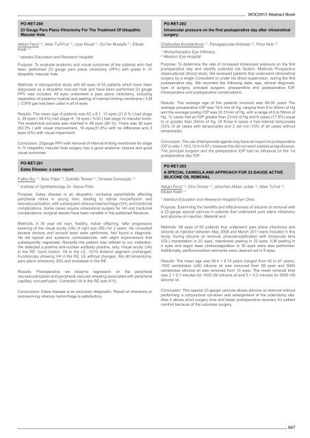 Table of Contents - WOC 2012