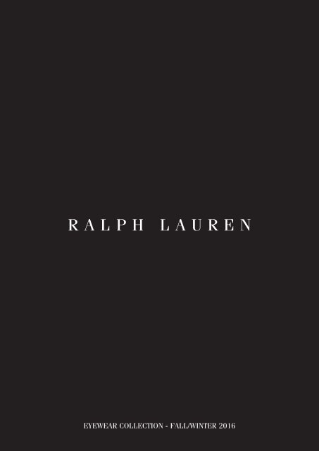 RALPH LAUREN OTOÑO- INVIERNO 2016