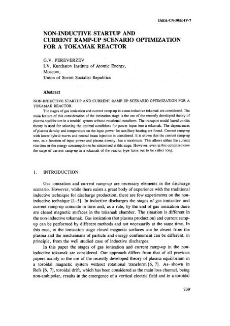 1 - Nuclear Sciences and Applications - IAEA