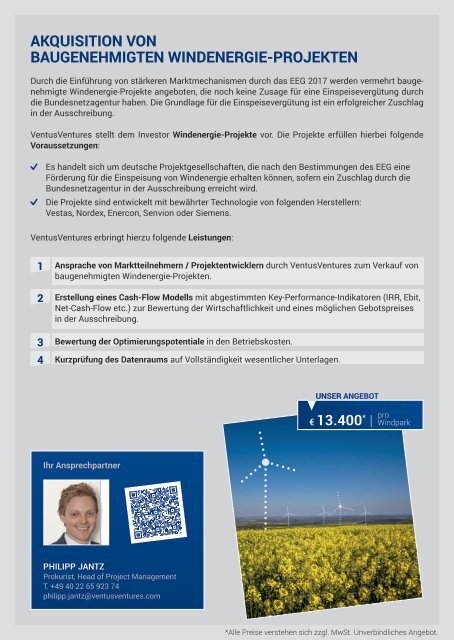 VV Produktflyer Wind Onshore