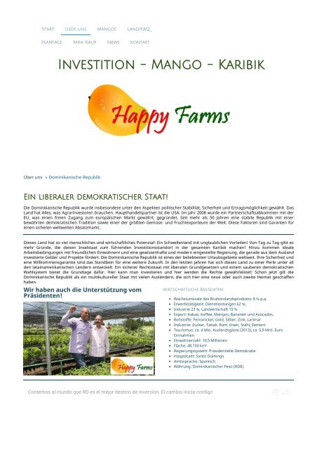 Dominikanische Republik - Happy Farms