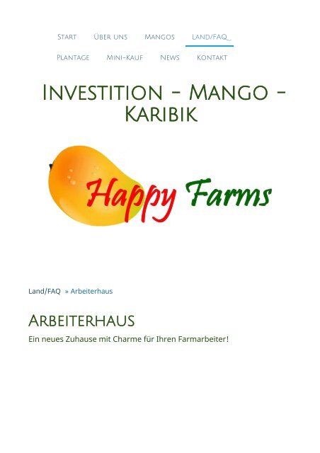 Arbeiterhaus - Happy Farms