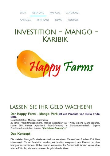 Lassen Sie Ihr Geld wachsen! Happy Farms