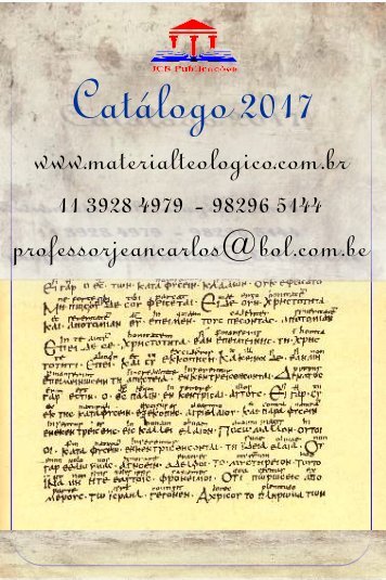 Catálogo de Livros do Professor Jean Carlos Th.D