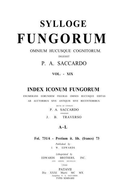 sylloge fungorum