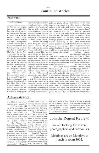 Regent Review-- December 2016