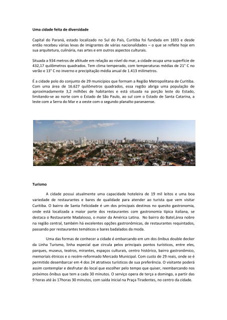 Turismo Curitiba_CTUR