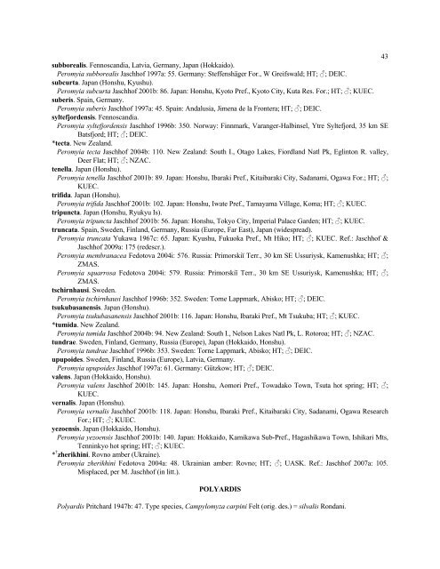 a catalog of the cecidomyiidae - Agricultural Research Service - US ...