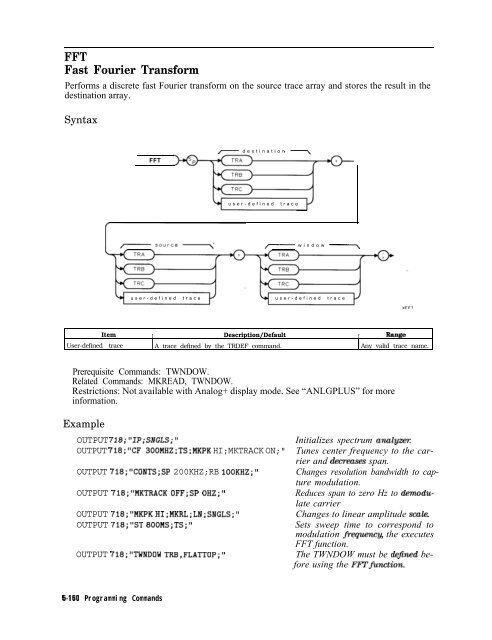 HP 8590 E & L Series Spectrum Analyzers and HP 8591C Cable TV ...