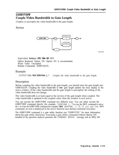 HP 8590 E & L Series Spectrum Analyzers and HP 8591C Cable TV ...