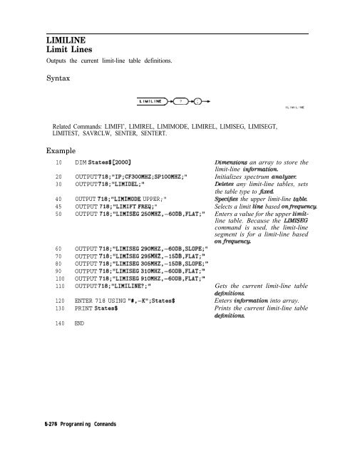 HP 8590 E & L Series Spectrum Analyzers and HP 8591C Cable TV ...