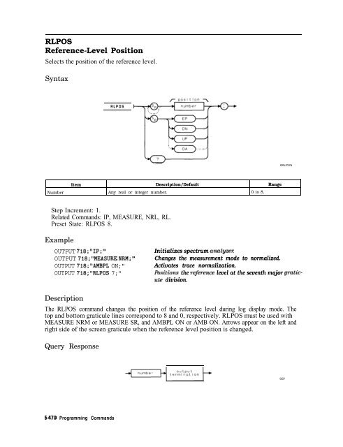 HP 8590 E & L Series Spectrum Analyzers and HP 8591C Cable TV ...