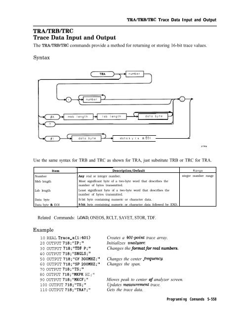 HP 8590 E & L Series Spectrum Analyzers and HP 8591C Cable TV ...