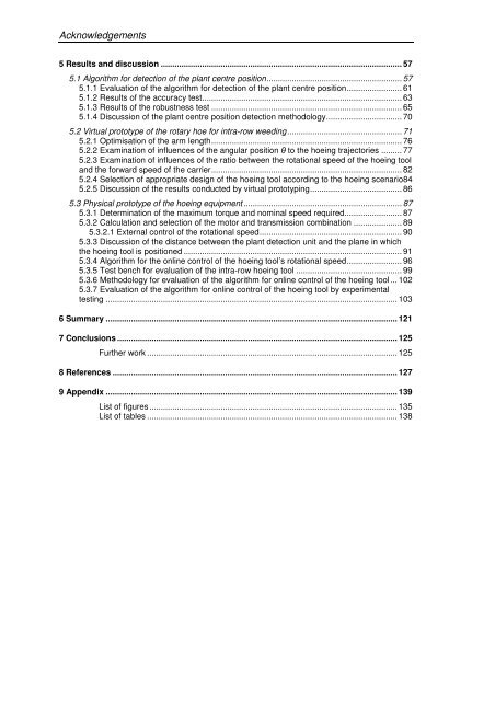 Development of a novel mechatronic system for mechanical weed ...