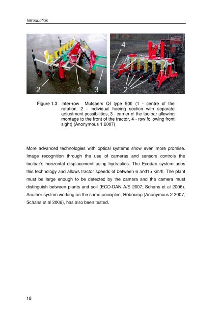 Development of a novel mechatronic system for mechanical weed ...