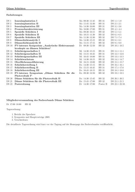 Plenarvorträge - DPG-Tagungen