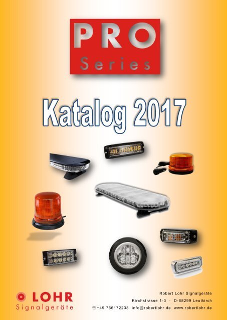 LOHR Signalgeräte PRO Series Gesamtkatalog 2017