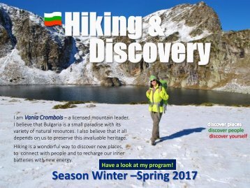 Vania's Hiking and Discovery_Winter-Spring 2017