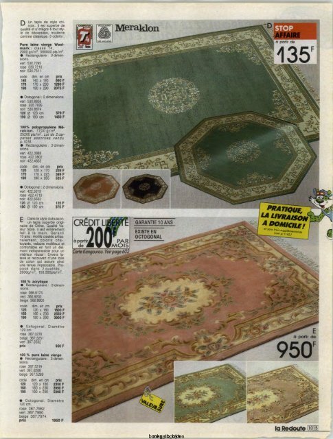 1991 LA REDOUTE PRINTEMPS-ETE MAIL ORDER CATALOGUE ON DVD