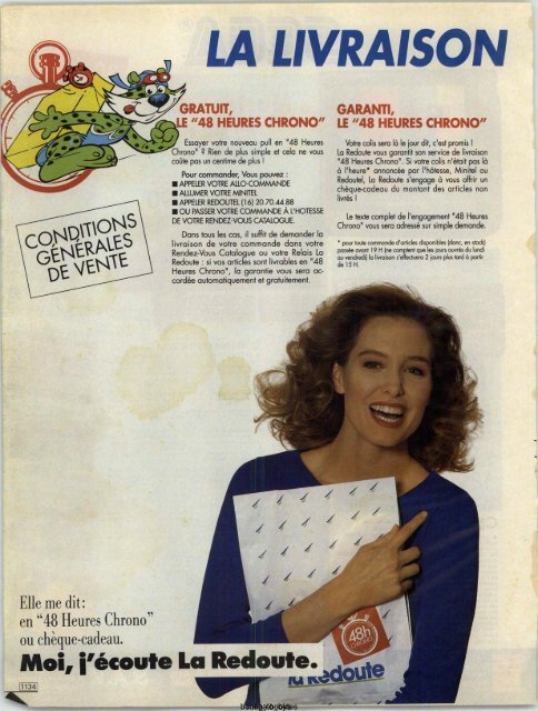 1991 LA REDOUTE PRINTEMPS-ETE MAIL ORDER CATALOGUE ON DVD