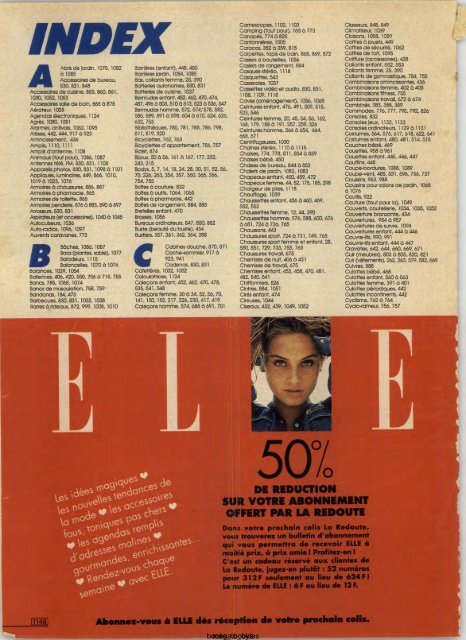 1991 LA REDOUTE PRINTEMPS-ETE MAIL ORDER CATALOGUE ON DVD