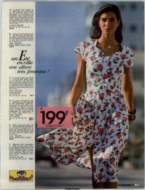 1991 LA REDOUTE PRINTEMPS-ETE MAIL ORDER CATALOGUE ON DVD