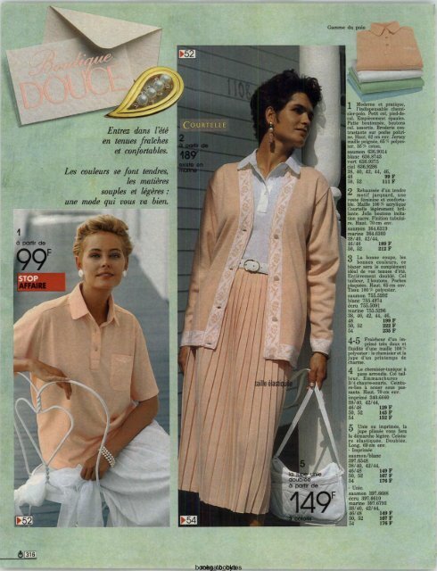 1991 LA REDOUTE PRINTEMPS-ETE MAIL ORDER CATALOGUE ON DVD