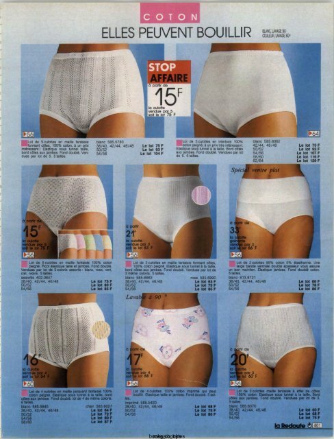 1991 LA REDOUTE PRINTEMPS-ETE MAIL ORDER CATALOGUE ON DVD