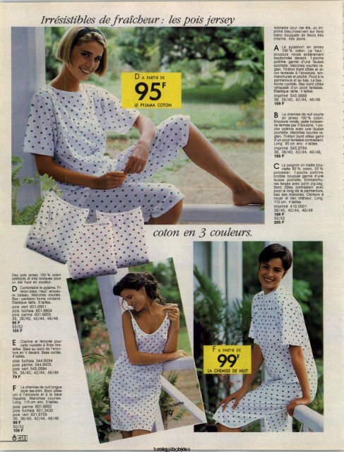 1991 LA REDOUTE PRINTEMPS-ETE MAIL ORDER CATALOGUE ON DVD