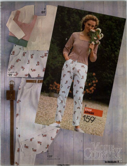 1991 LA REDOUTE PRINTEMPS-ETE MAIL ORDER CATALOGUE ON DVD