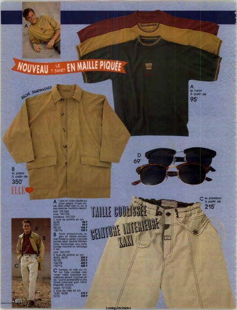 1991 LA REDOUTE PRINTEMPS-ETE MAIL ORDER CATALOGUE ON DVD