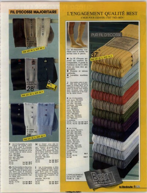 1991 LA REDOUTE PRINTEMPS-ETE MAIL ORDER CATALOGUE ON DVD