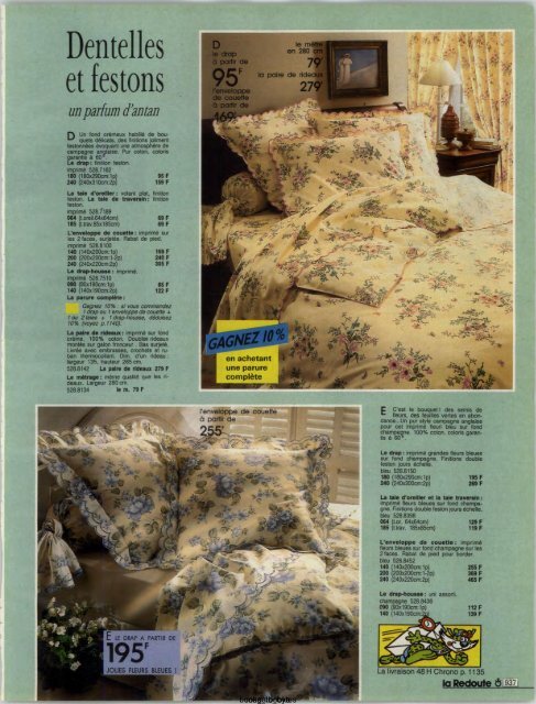 1991 LA REDOUTE PRINTEMPS-ETE MAIL ORDER CATALOGUE ON DVD