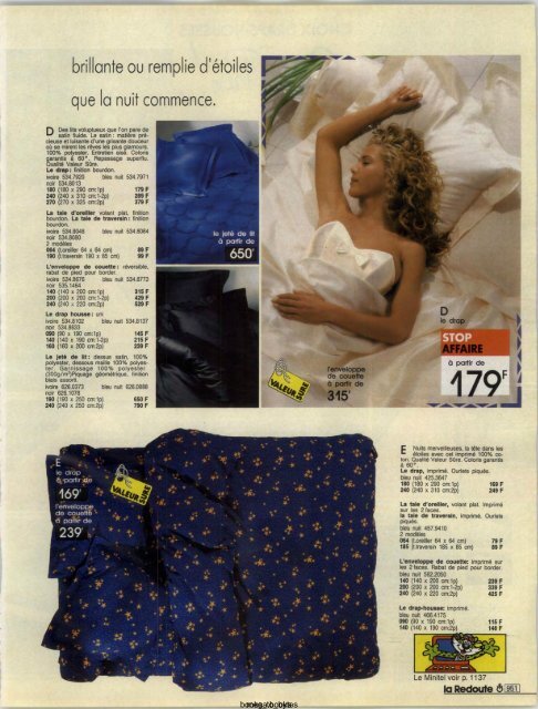 1991 LA REDOUTE PRINTEMPS-ETE MAIL ORDER CATALOGUE ON DVD