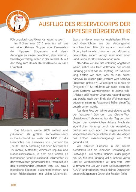 Nippeser Bürgerwehr Fest 2016/2017