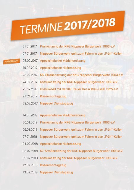Nippeser Bürgerwehr Fest 2016/2017