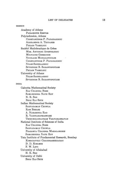 PROCEEDINGS INTERNATIONAL CONGRESS MATHEMATICIANS