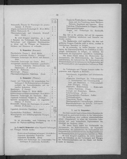 Verzeichnis der Vorlesungen und Übungen samt den Stunden- und Studienplänen Sommersemester 1920