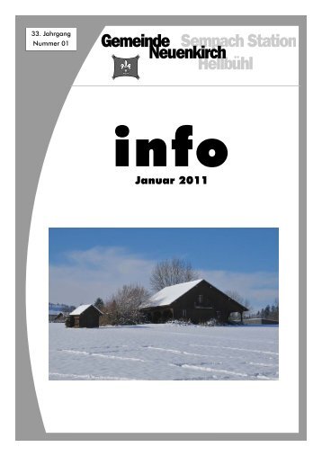 Info Januar 2011 - Gemeinde Neuenkirch