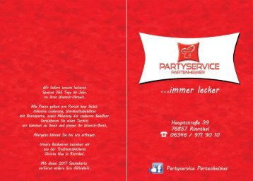 Partyservice Partenheimer Prospekt