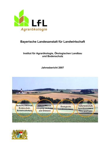 Jahresbericht 2007 - Bayerische Landesanstalt für Landwirtschaft ...