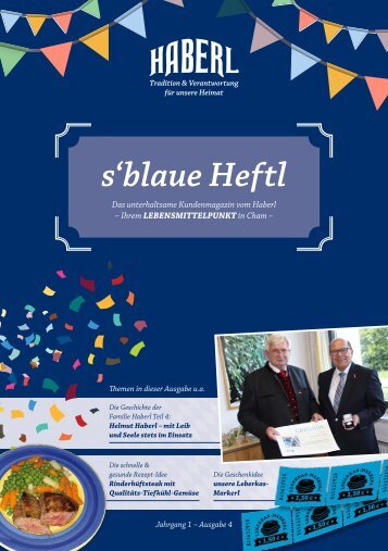 s‘blaue Heftl - Haberl Kundenmagazin Ausgabe 4 / 25.01.2017
