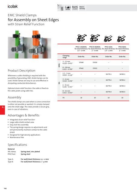 icotek Cable Entry Systems from icotek