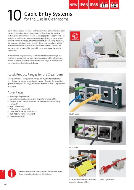 icotek Cable Entry Systems from icotek