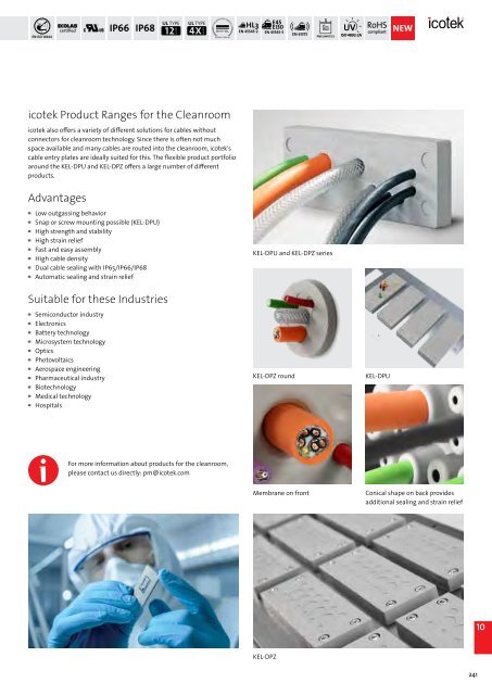 icotek Cable Entry Systems from icotek