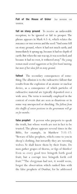The Facts on File Dictionary of Allusions - Green Valley High School