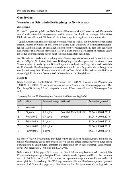 Jahresbericht 2011 - Bayerische Landesanstalt für Landwirtschaft ...