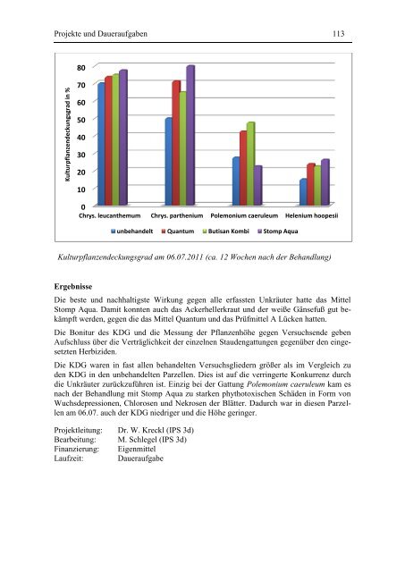 Jahresbericht 2011 - Bayerische Landesanstalt für Landwirtschaft ...