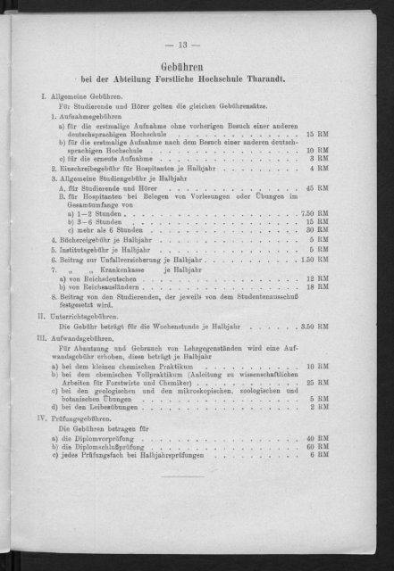 Verzeichnis der Vorlesungen und Übungen, Stunden- und Studienpläne Wintersemester 1930/31