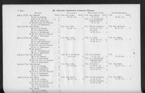 Verzeichnis der Vorlesungen und Übungen Wintersemester 1932/33